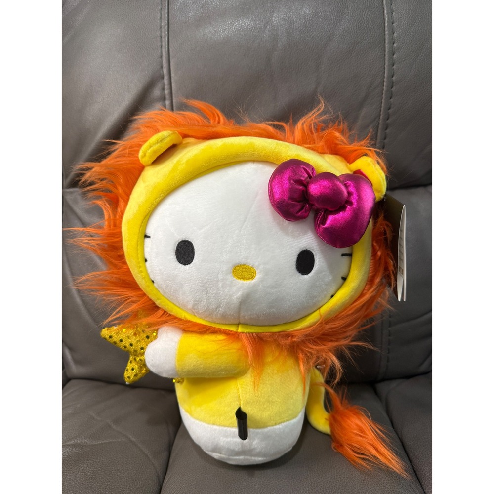 Kidrobot‎ Sanrio Hello Kitty Zodiac Leo Plush 13 inch Lion Astrology Yellow 2021